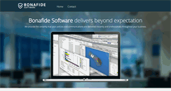 Desktop Screenshot of bonafidesoftware.com