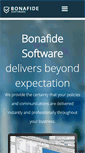 Mobile Screenshot of bonafidesoftware.com